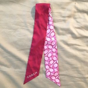 NWOT Coach Skinny Scarf